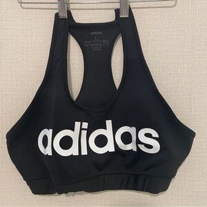 Adidas black climalite sports bra. Size: large